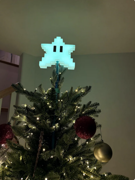 Pixel Star Tree Topper